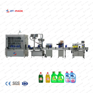 Línea de envasado de máquinas de llenado de líquidos para lavandería 1L-5L